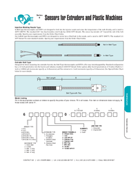 Thumbnail of document Data Sheet - Series 6 Sensor for Extruders & Plastic Machines